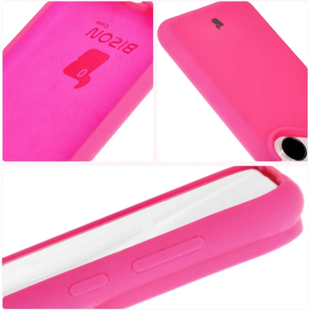 Silikonowe etui Bizon Soft Case do Huawei Pura 70 Pro / Pro+ neonowo-różowe