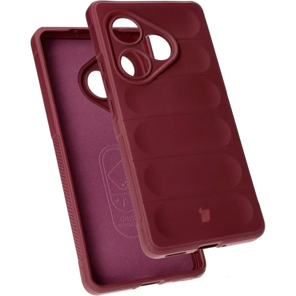 Pancerne etui Bizon Case Tur do Realme GT 6 / GT 6T / GT Neo 6 / GT Neo 6 SE ciemnofioletowe