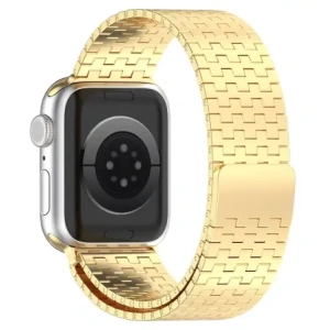 Kup Pás z nerezové oceli Bizon Strap Watch Titanium do Apple Watch 44/45/46/49 mm zlatý - BIZ5439 - {ean13} - Sklep Home Screen
