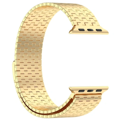 Kup Bizon Lederarmbanduhr Titan Apple Uhr 44/45/46/49 mm gold - BIZ5439 - {ean13} - Sklep Home Screen