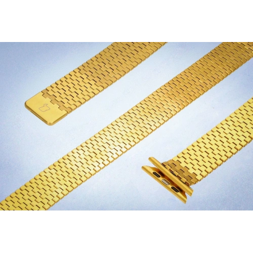 Kup Bizon Lederarmbanduhr Titan Apple Uhr 44/45/46/49 mm gold - BIZ5439 - {ean13} - Sklep Home Screen