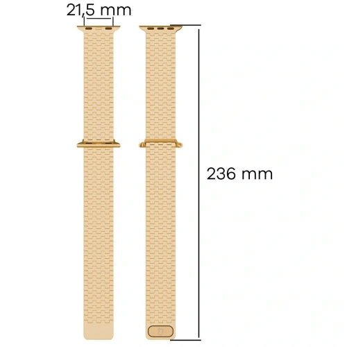 Kup Pásek z nerezové oceli Bizon Strap Watch Titanium pro Apple Watch 44/45/46/49 mm růžově zlatý - BIZ5824 - {ean13} - Sklep Home Screen