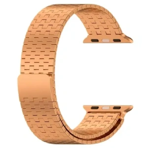 Kup Pásek z nerezové oceli Bizon Strap Watch Titanium pro Apple Watch 44/45/46/49 mm růžově zlatý - BIZ5824 - {ean13} - Sklep Home Screen