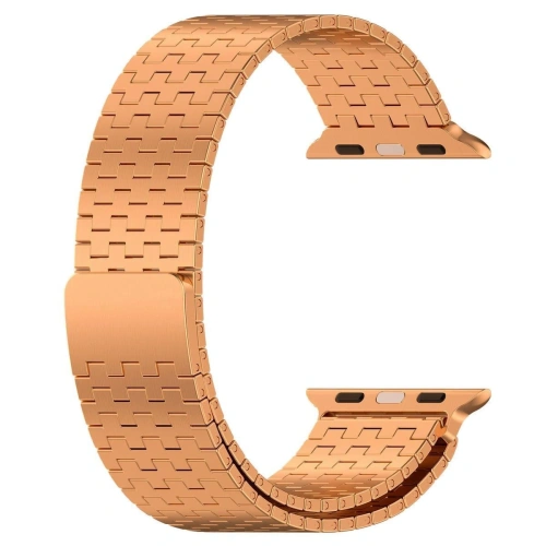Kup Pásek z nerezové oceli Bizon Strap Watch Titanium pro Apple Watch 44/45/46/49 mm růžově zlatý - BIZ5824 - {ean13} - Sklep Home Screen
