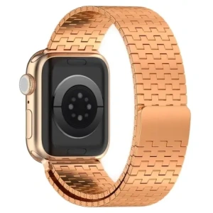 Kup Pásek z nerezové oceli Bizon Strap Watch Titanium pro Apple Watch 44/45/46/49 mm růžově zlatý - BIZ5824 - {ean13} - Sklep Home Screen