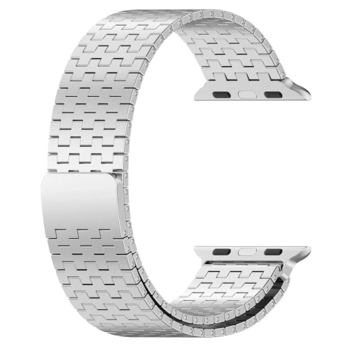Kup Pasek ze stali nierdzewnej Bizon Strap Watch Titanium do Apple Watch 44/45/46/49 mm srebrny - BIZ5441 - {ean13} - Sklep Home Screen