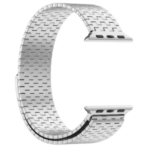 Kup Pasek ze stali nierdzewnej Bizon Strap Watch Titanium do Apple Watch 44/45/46/49 mm srebrny - BIZ5441 - {ean13} - Sklep Home Screen