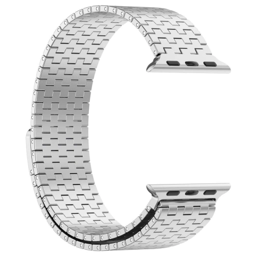 Kup Pásek z nerezové oceli Bizon Strap Watch Titanium do Apple Watch 44/45/46/49 mm stříbrný - BIZ5441 - {ean13} - Sklep Home Screen