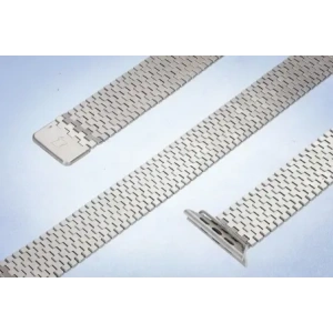 Kup Pasek ze stali nierdzewnej Bizon Strap Watch Titanium do Apple Watch 44/45/46/49 mm srebrny - BIZ5441 - {ean13} - Sklep Home Screen