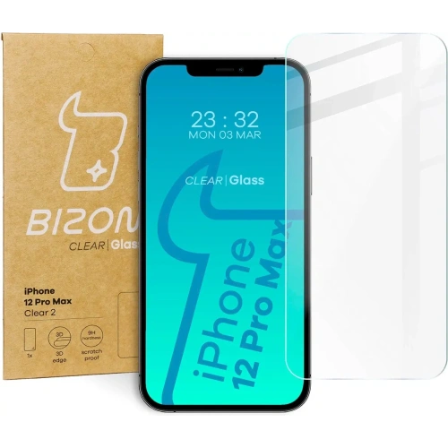 Kup Bizon Glass Clear 2 Apple iPhone 12 Pro Max - BIZ5449 - {ean13} - Sklep Home Screen