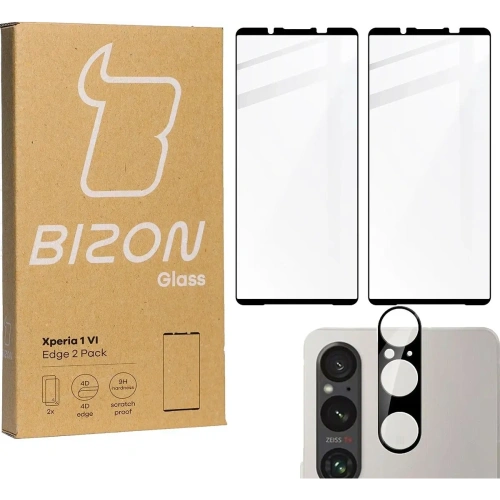 Kup BIZON Edge 2x képernyő üveg + kamera üveg Sony Xperia 1 VI-hoz - BIZ5464 - {ean13} - Sklep Home Screen