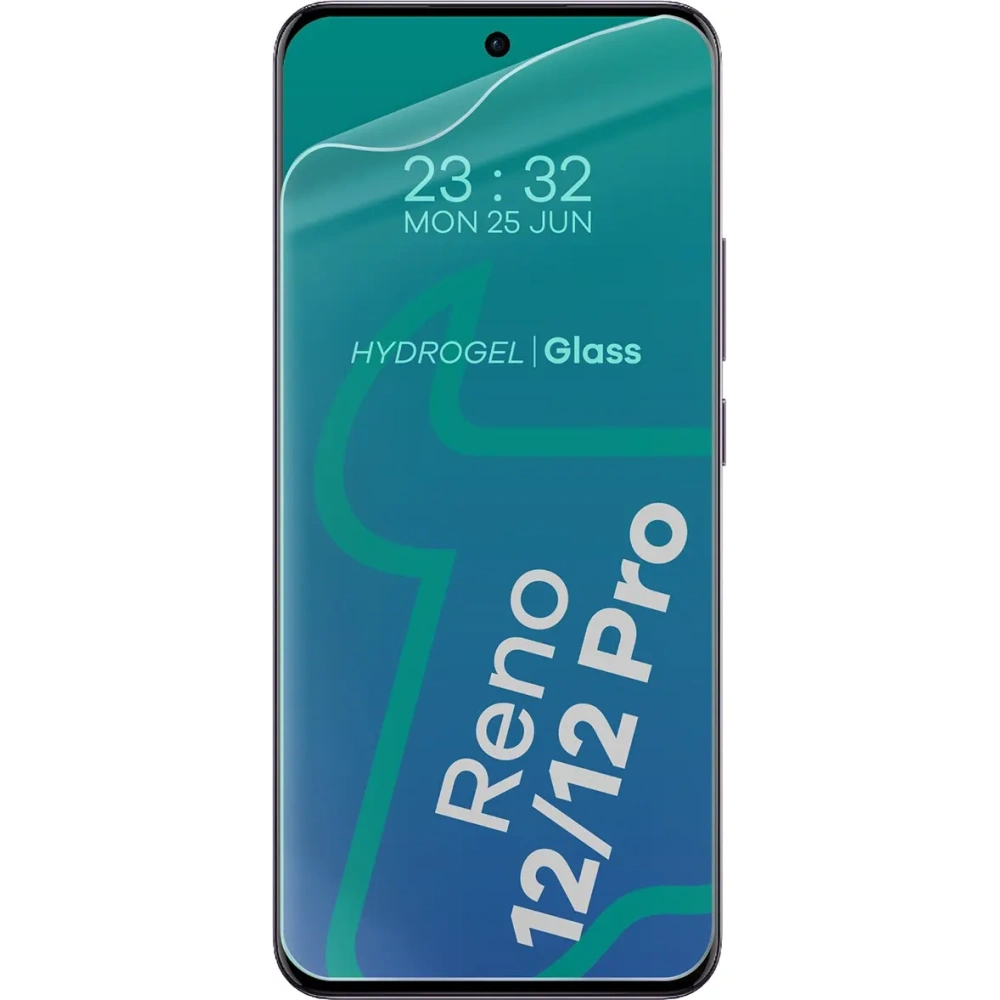 Folia hydrożelowa na ekran Bizon Glass Hydrogel Front do Oppo Reno12 / Reno12 Pro [2 PACK]
