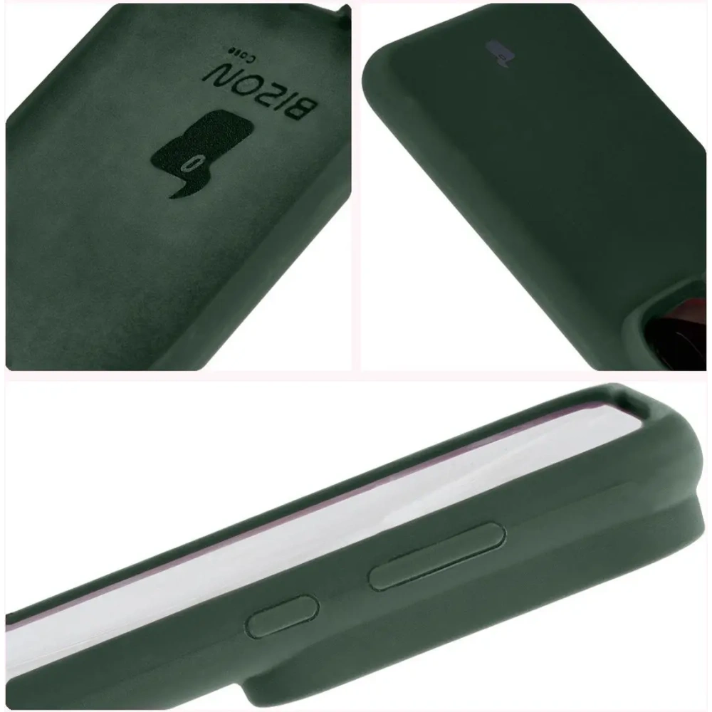 Silikonowe etui Bizon Soft Case do Huawei Pura 70 Ultra ciemnozielone