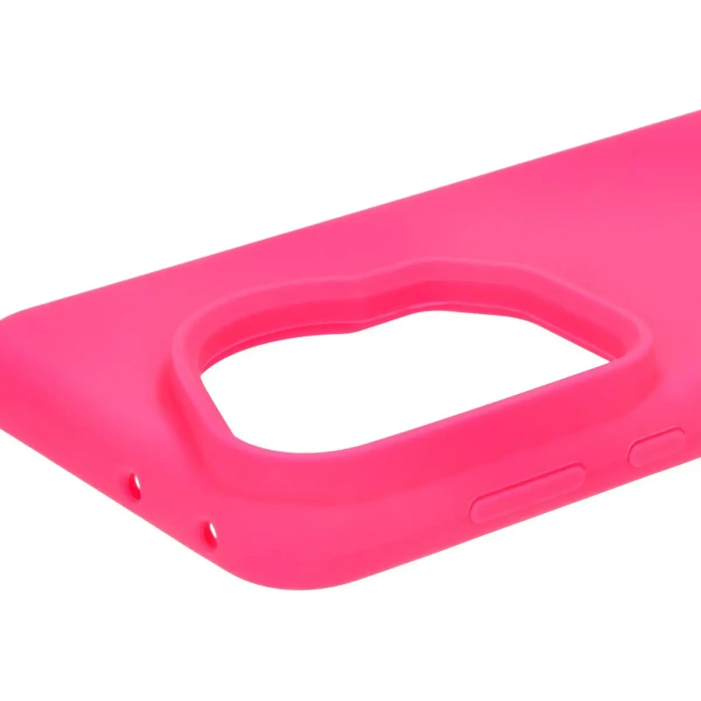 Silikonowe etui Bizon Soft Case do Huawei Pura 70 Ultra neonowo-różowe