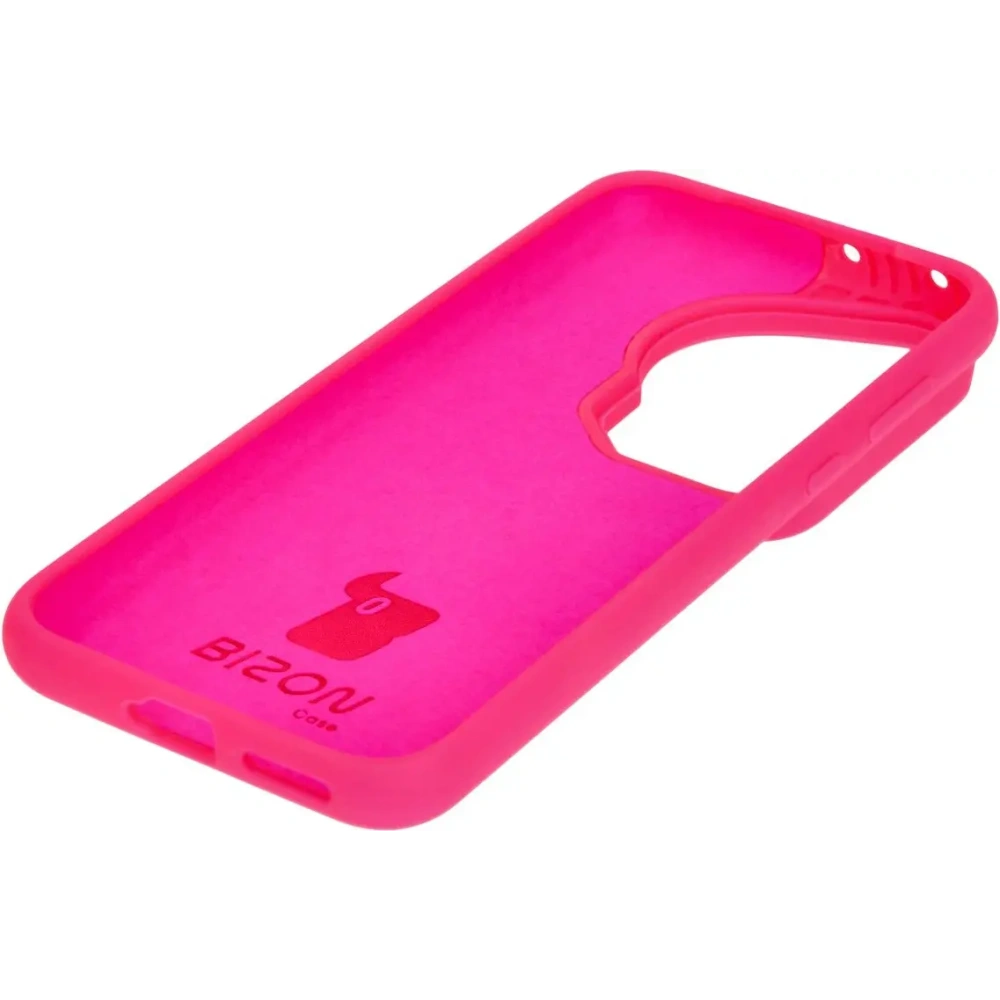 Silikonowe etui Bizon Soft Case do Huawei Pura 70 Ultra neonowo-różowe