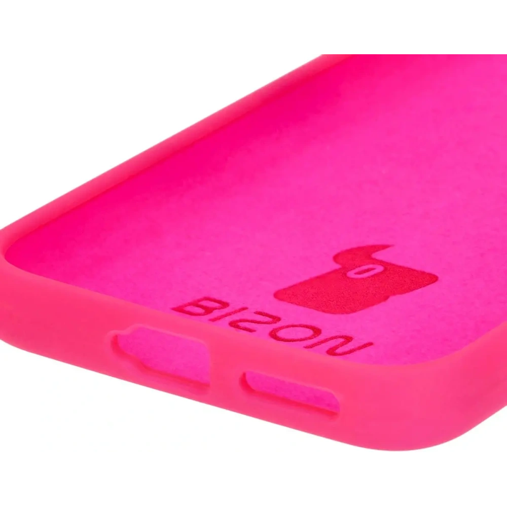 Silikonowe etui Bizon Soft Case do Huawei Pura 70 Ultra neonowo-różowe