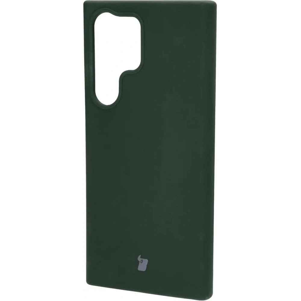 Silikonowe etui Bizon Soft Case do Samsung Galaxy S23 Ultra ciemnozielone