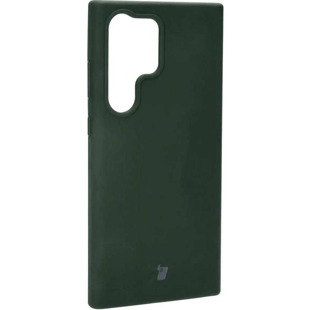 Silikonowe etui Bizon Soft Case do Samsung Galaxy S23 Ultra ciemnozielone