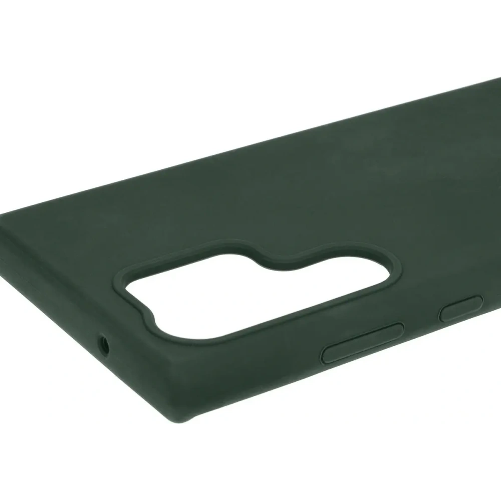 Silikonowe etui Bizon Soft Case do Samsung Galaxy S23 Ultra ciemnozielone