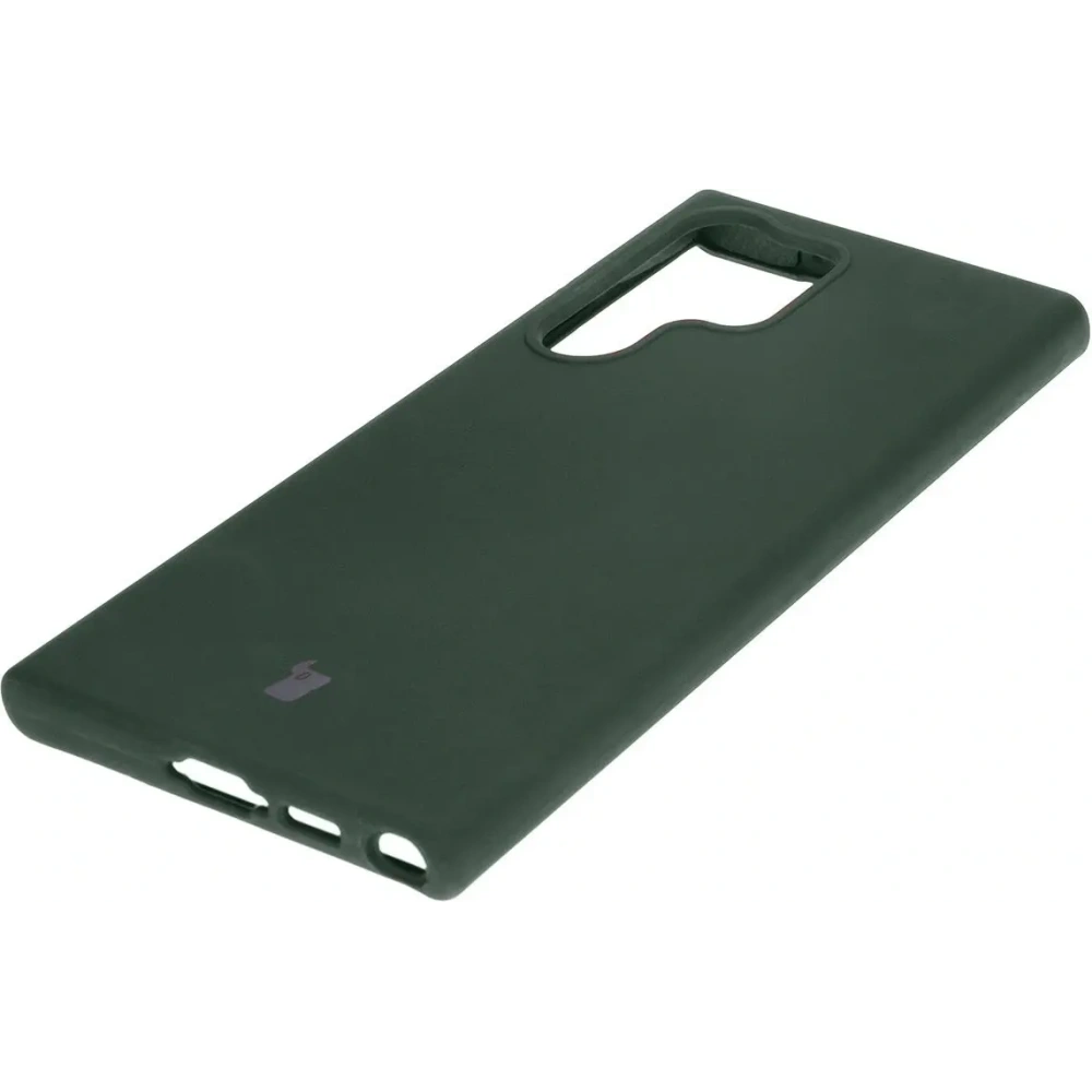 Silikonowe etui Bizon Soft Case do Samsung Galaxy S23 Ultra ciemnozielone