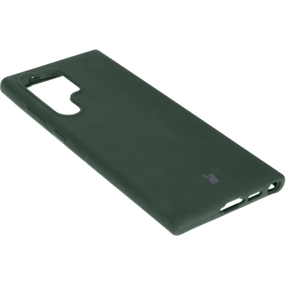 Silikonowe etui Bizon Soft Case do Samsung Galaxy S23 Ultra ciemnozielone
