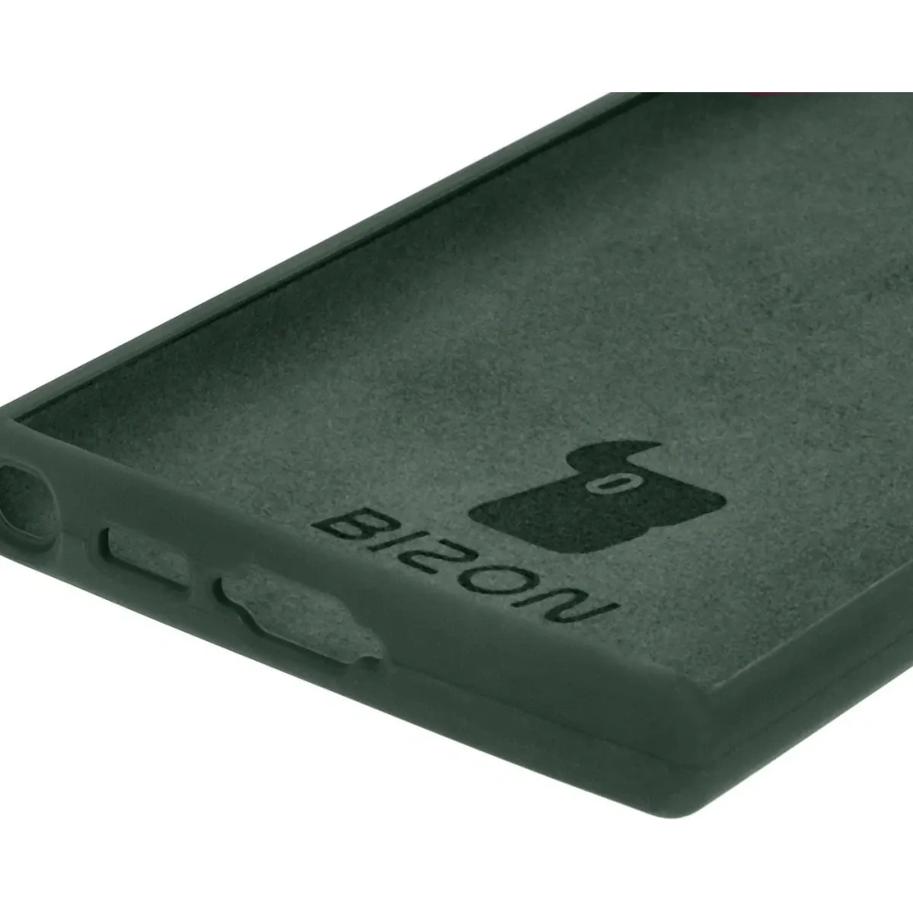 Silikonowe etui Bizon Soft Case do Samsung Galaxy S23 Ultra ciemnozielone