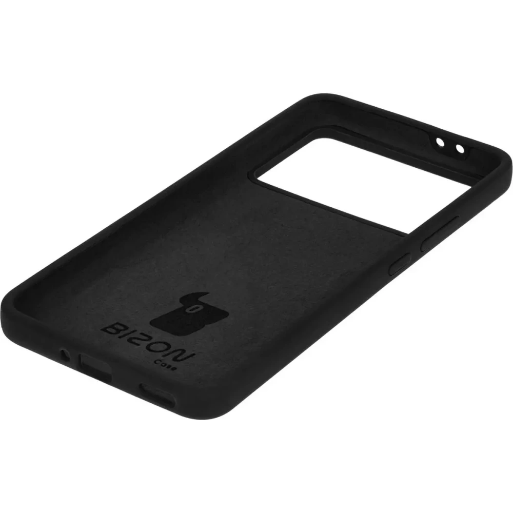 Silikonowe etui Bizon Soft Case do Xiaomi Poco F6 Pro czarne
