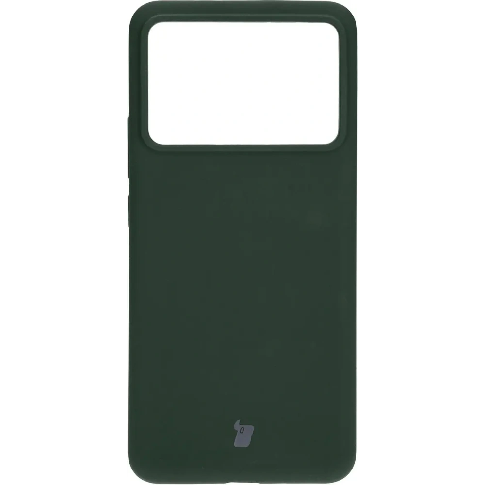 Silikonowe etui Bizon Soft Case do Xiaomi Poco F6 Pro ciemnozielone