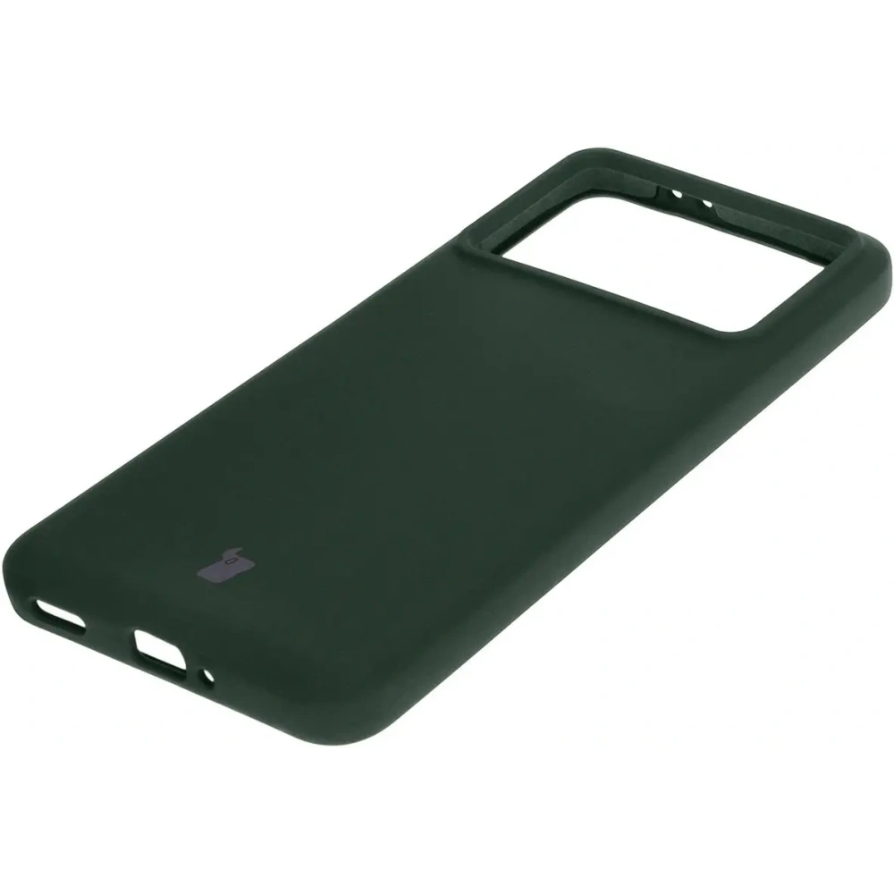 Silikonowe etui Bizon Soft Case do Xiaomi Poco F6 Pro ciemnozielone