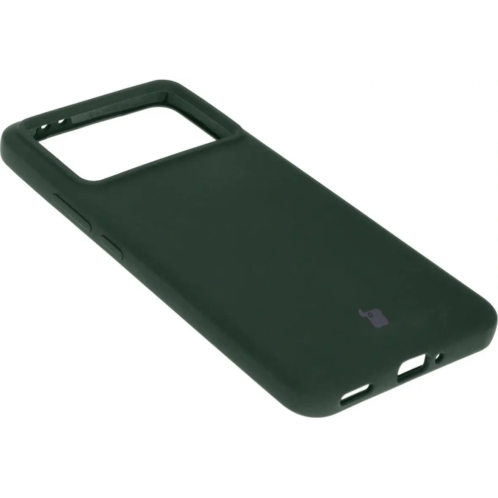 Silikonowe etui Bizon Soft Case do Xiaomi Poco F6 Pro ciemnozielone
