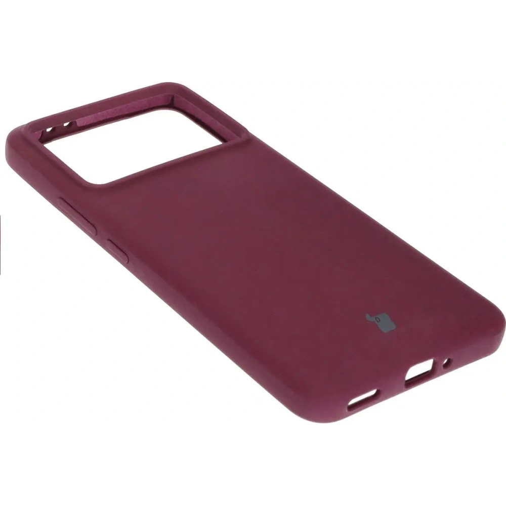 Silikonowe etui Bizon Soft Case do Xiaomi Poco F6 Pro ciemnofioletowe