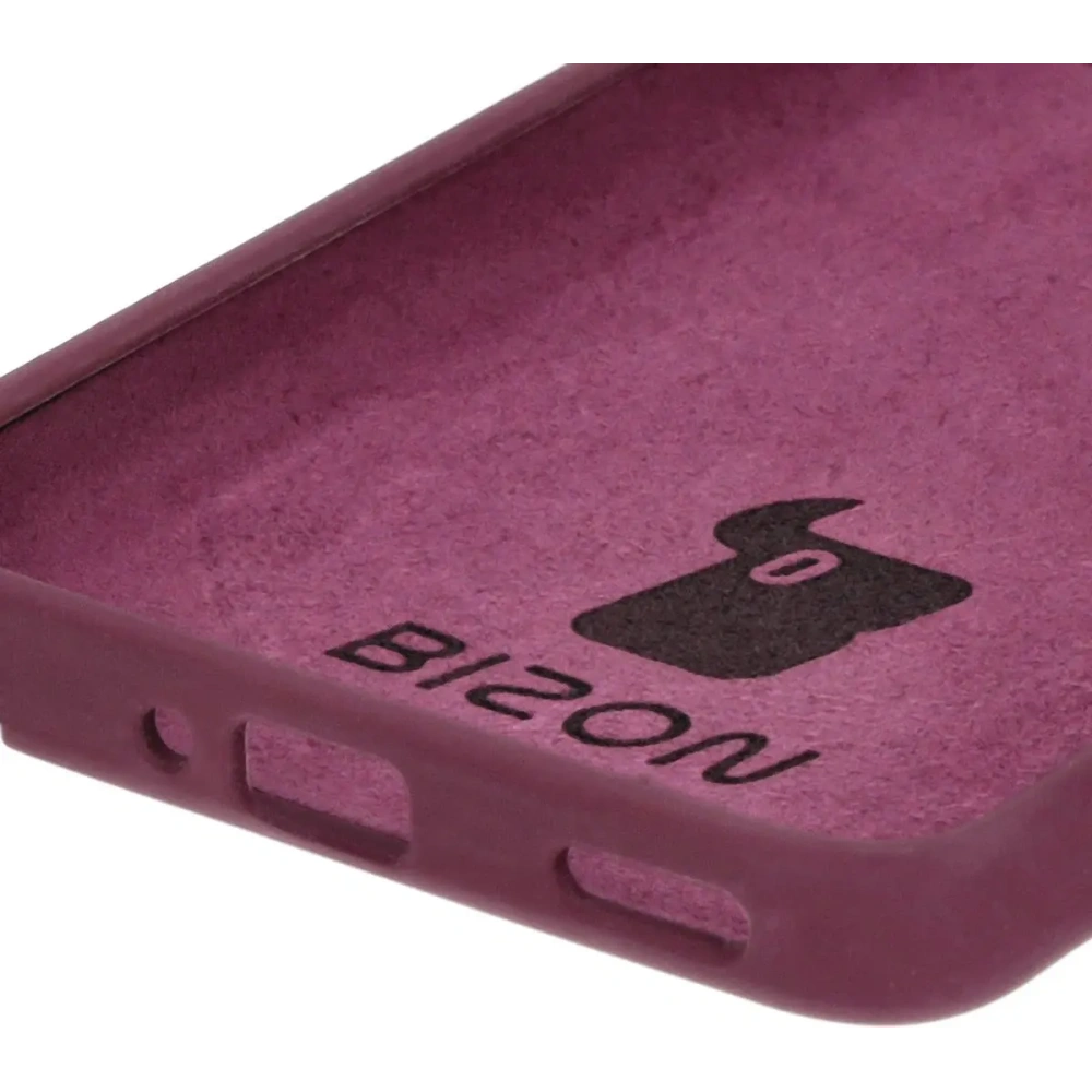 Silikonowe etui Bizon Soft Case do Xiaomi Poco F6 Pro ciemnofioletowe