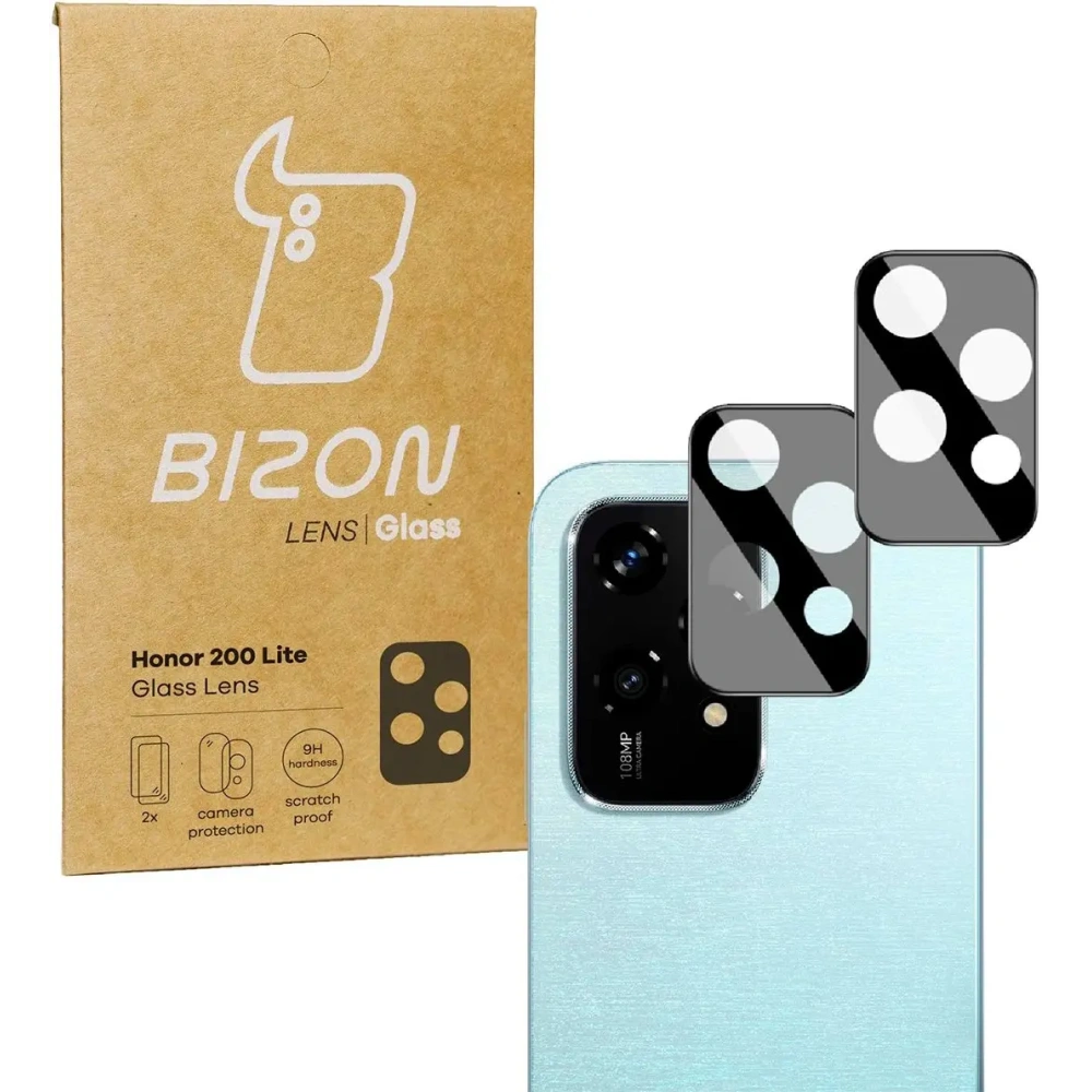 Szkło na aparat Bizon Glass Lens do Honor 200 Lite [2 PACK]
