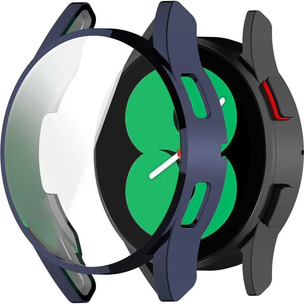 Etui z osłoną ekranu Bizon Case Watch Felipe do Samsung Galaxy Watch FE / Watch 4 40 mm niebieskie