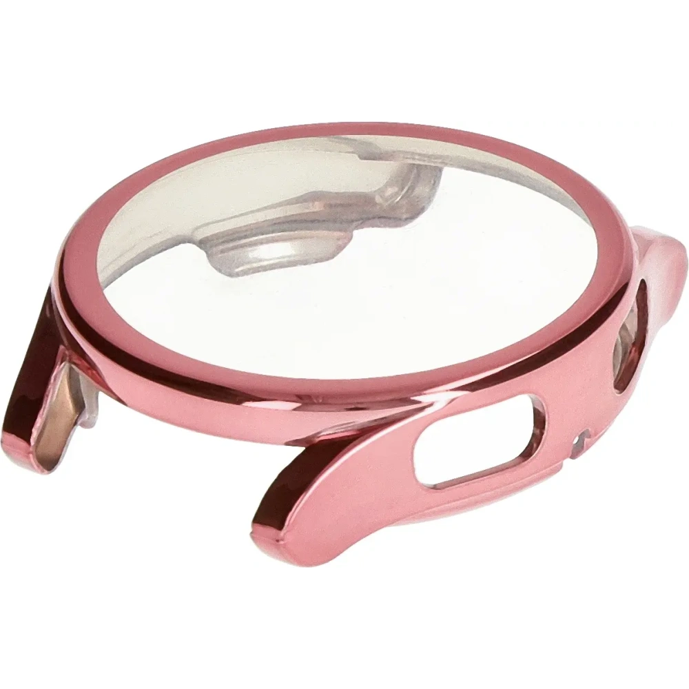 Etui z osłoną ekranu Bizon Case Watch Felipe do Samsung Galaxy Watch FE / Watch 4 40 mm różowe