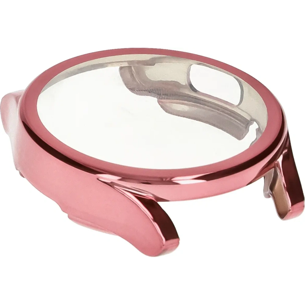 Etui z osłoną ekranu Bizon Case Watch Felipe do Samsung Galaxy Watch FE / Watch 4 40 mm różowe