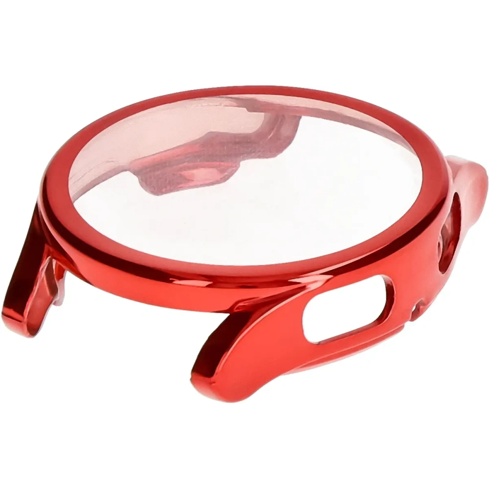 Etui z osłoną ekranu Bizon Case Watch Felipe do Samsung Galaxy Watch FE / Watch 4 40 mm czerwone