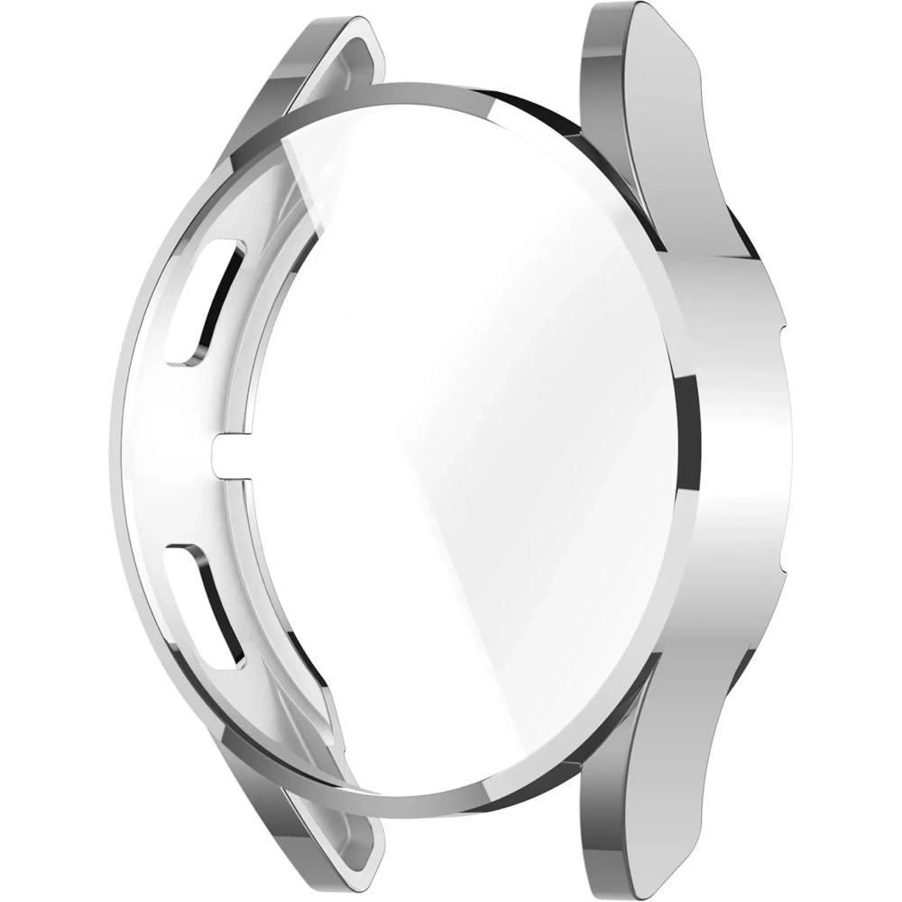 Etui z osłoną ekranu Bizon Case Watch Felipe do Samsung Galaxy Watch FE / Watch 4 40 mm srebrne