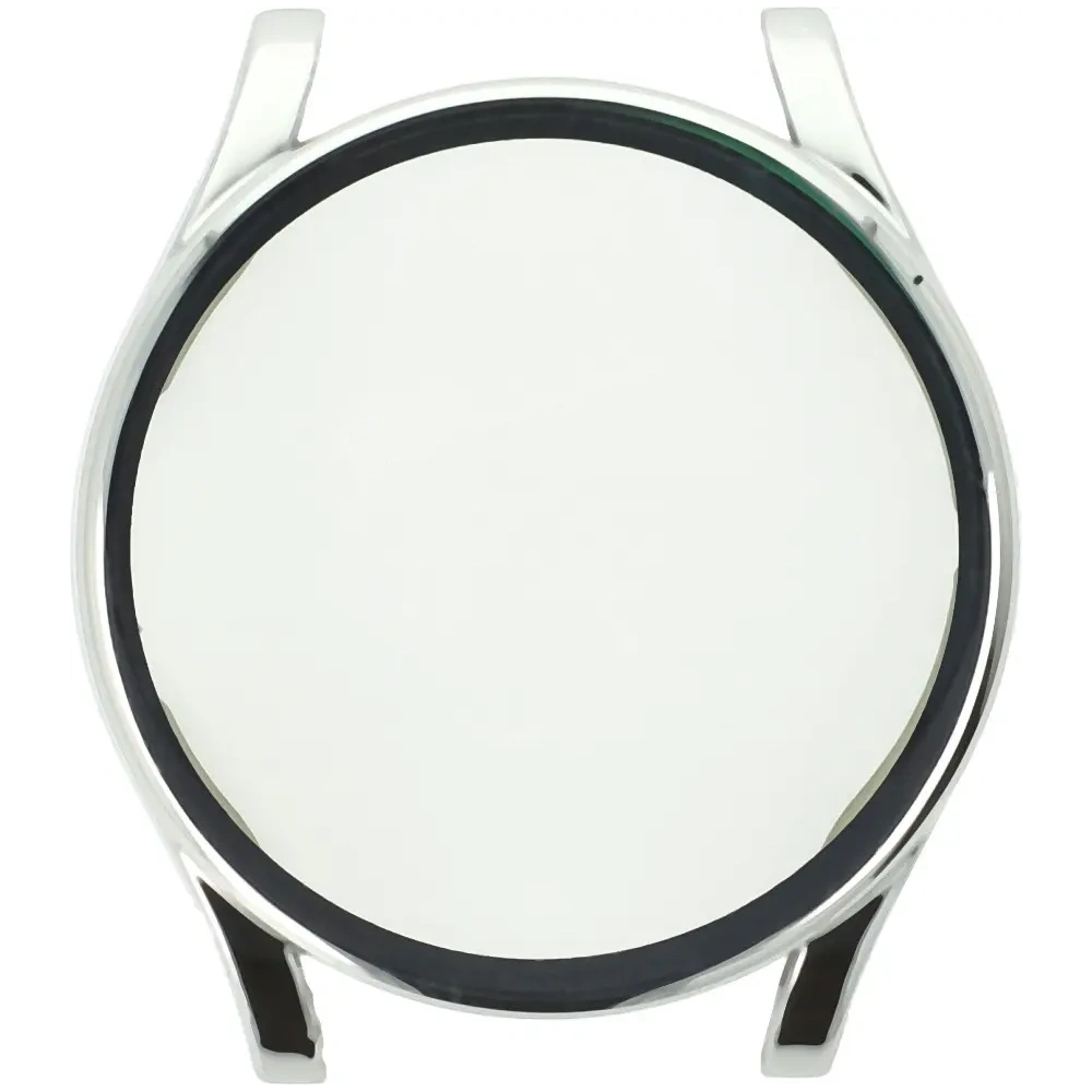 Etui z osłoną ekranu Bizon Case Watch Felipe do Samsung Galaxy Watch FE / Watch 4 40 mm srebrne