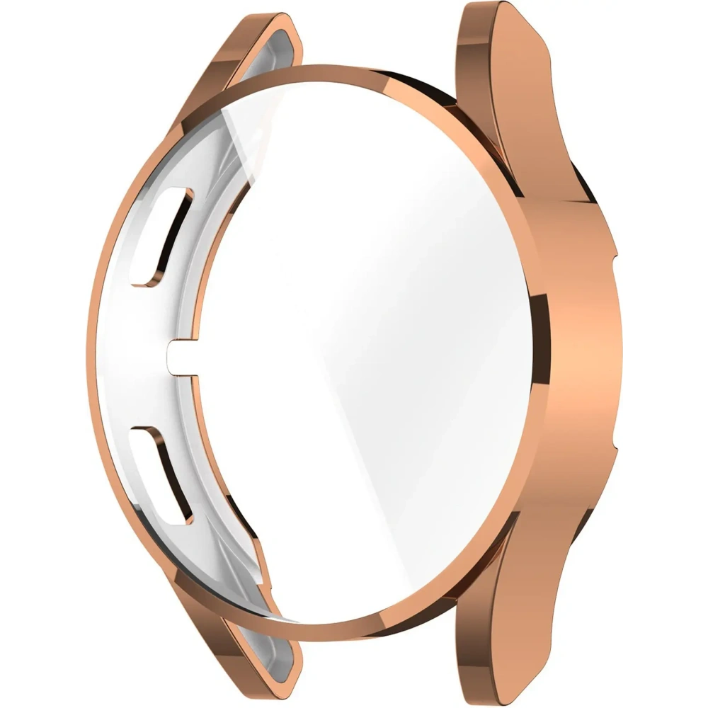 Etui z osłoną ekranu Bizon Case Watch Felipe do Samsung Galaxy Watch FE / Watch 4 40 mm rożowozłote