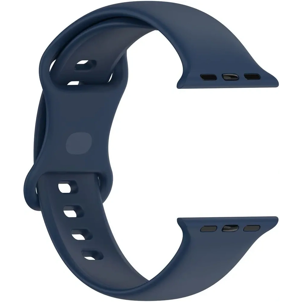 Pasek Bizon Strap Watch Silicone do Apple Watch 44/45/46/49 mm granatowy