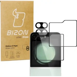 Kup Bizon Glass Lens cameră sticlă + sticlă exterioară Samsung Galaxy Z Flip6 [2 PACK] - BIZ5527 - {ean13} - Sklep Home Screen