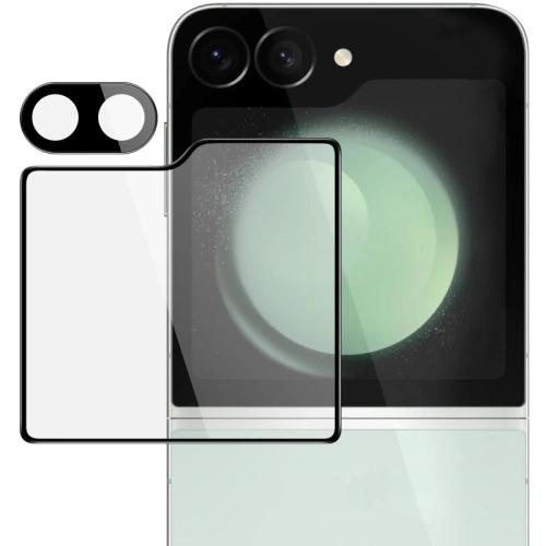 Kup Bizon Glass Lens cameră sticlă + sticlă exterioară Samsung Galaxy Z Flip6 [2 PACK] - BIZ5527 - {ean13} - Sklep Home Screen