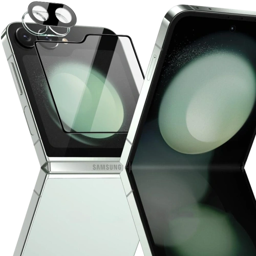 Kup Bizon Glass Lens cameră sticlă + sticlă exterioară Samsung Galaxy Z Flip6 [2 PACK] - BIZ5527 - {ean13} - Sklep Home Screen