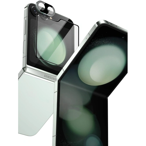 Kup Bizon Glass Lens cameră sticlă + sticlă exterioară Samsung Galaxy Z Flip6 [2 PACK] - BIZ5527 - {ean13} - Sklep Home Screen