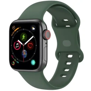 Kup Pasek Bizon Strap Watch Silicone do Apple Watch 44/45/46/49 mm tmavě zelený - BIZ5529 - {ean13} - Sklep Home Screen