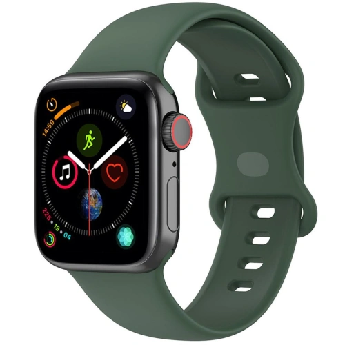 Kup Bizon szíjóra szilikon Apple óra 44/45/46/49 mm sötétzöld - BIZ5529 - {ean13} - Sklep Home Screen