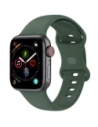Pasek Bizon Strap Watch Silicone do Apple Watch 44/45/46/49 mm tmavě zelený