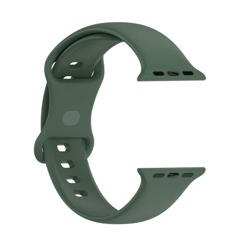 Kup Pasek Bizon Strap Watch Silicone do Apple Watch 44/45/46/49 mm ciemnozielony - BIZ5529 - {ean13} - Sklep Home Screen