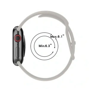 Kup Pasek Bizon Strap Watch Silicone do Apple Watch 44/45/46/49 mm světlá šedá - BIZ5865 - {ean13} - Sklep Home Screen